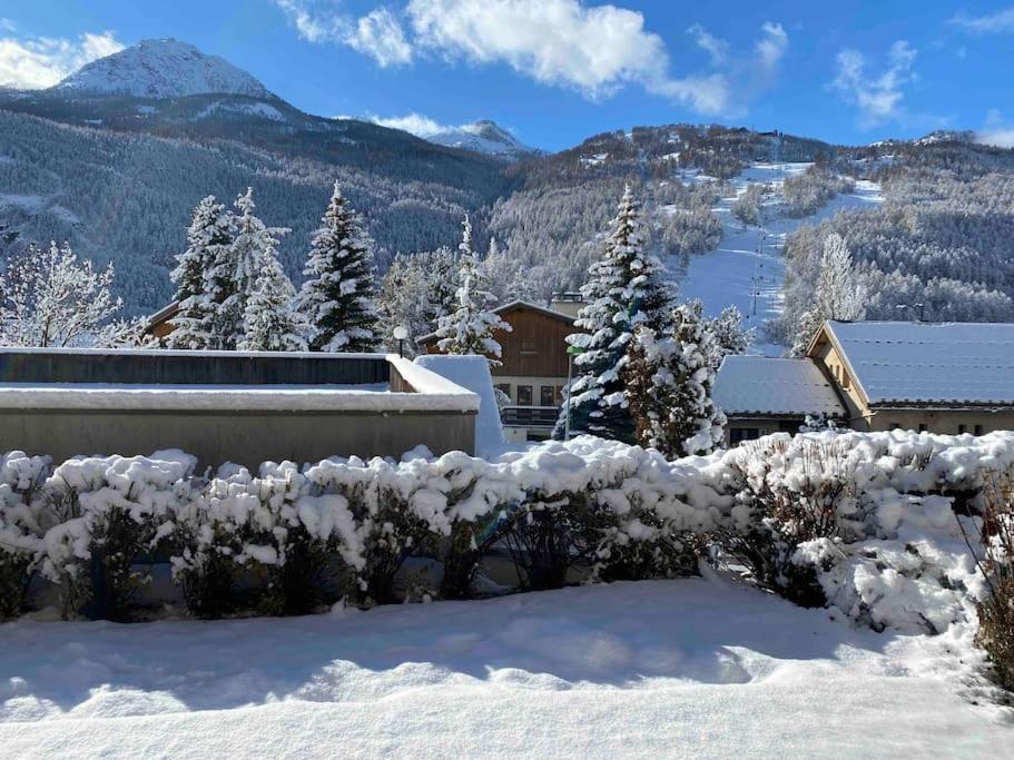 Appartement 4 Pers Grande Terrasse Vue Pistes Ski Saint-Chaffrey Εξωτερικό φωτογραφία